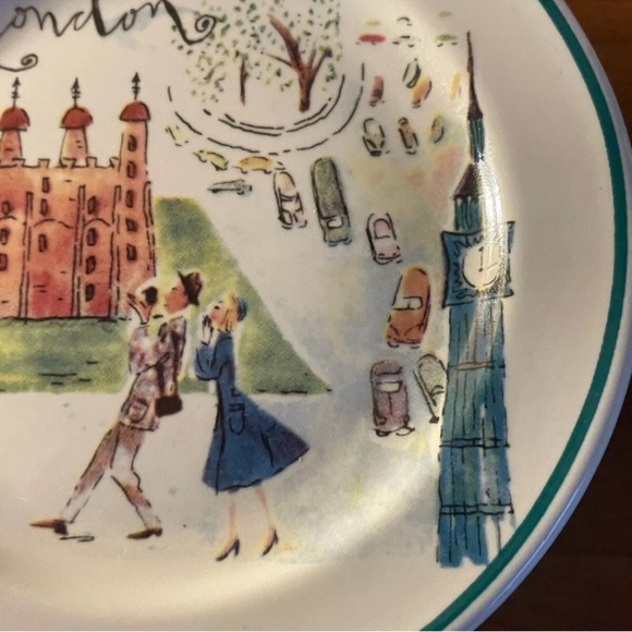 Rosanna Vintage Rare London Scene Vintage Plate - Picture 3 of 5